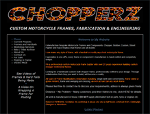 Tablet Screenshot of chopperz.co.uk